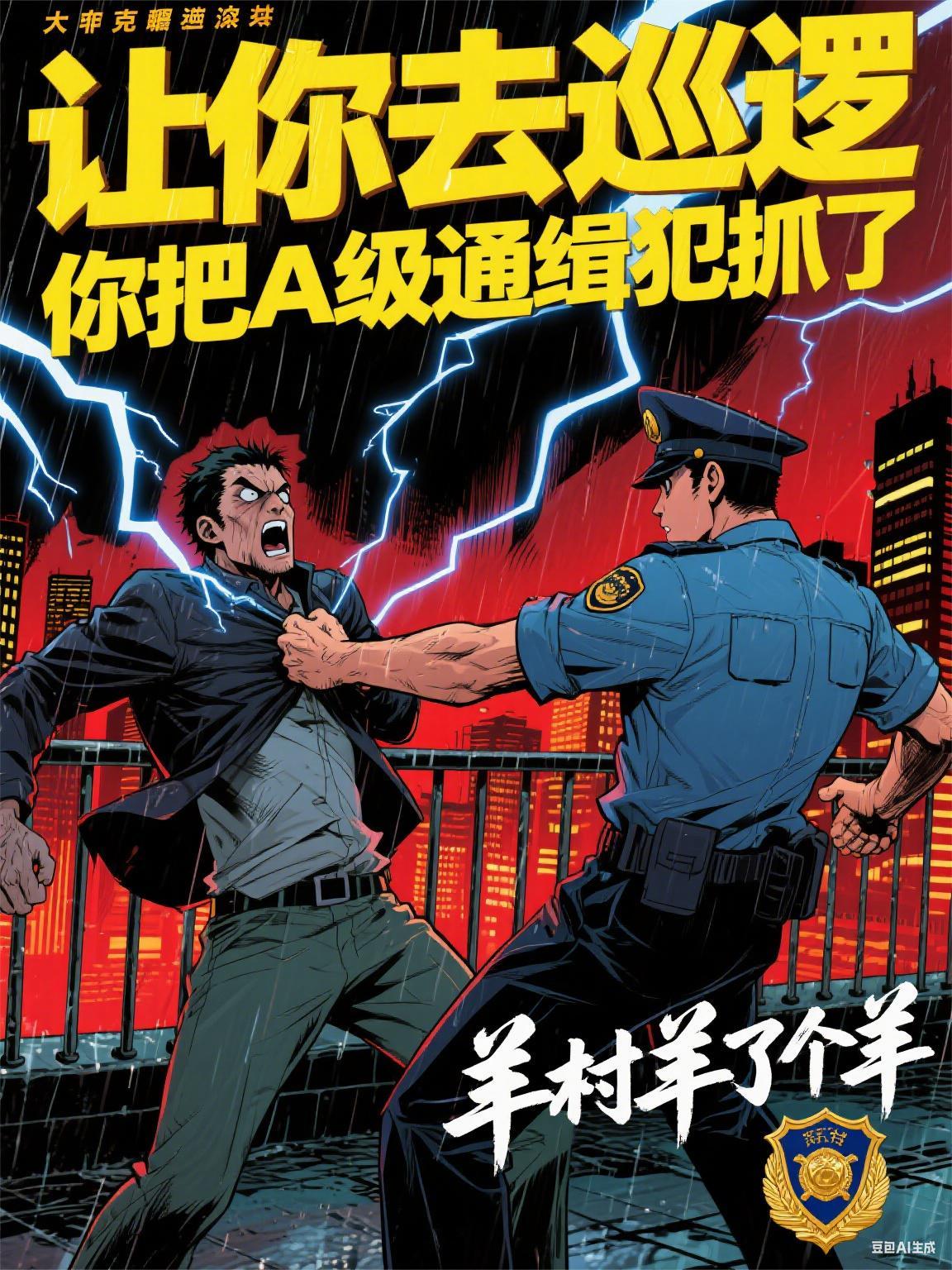 让你去巡逻，你把A级通缉犯抓了